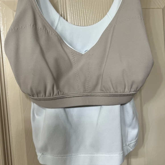 White Lululemon Align Crop Tank Top - Picture 3 of 3